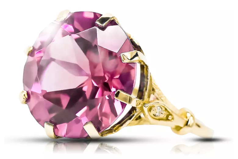 Vintage Ring Amethyst 14 Karat Gelbgold vrc073y